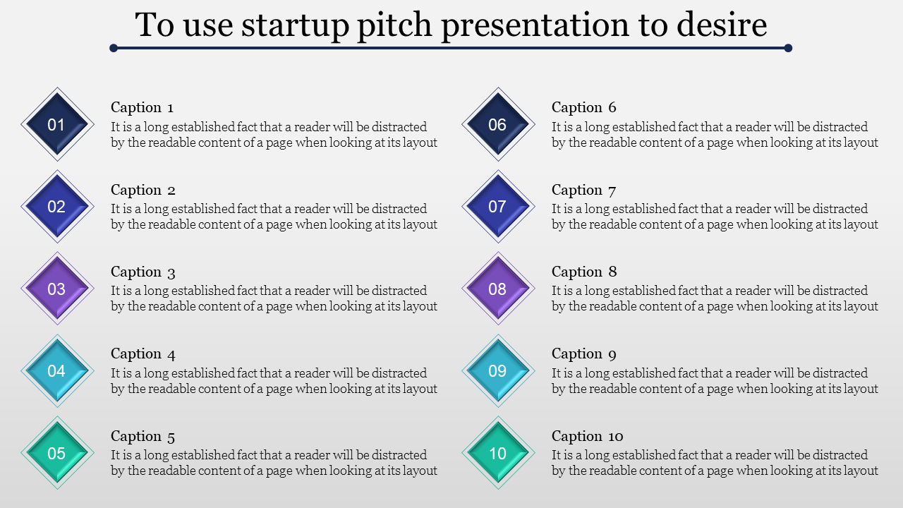 Effective Startup Pitch Presentation Slide Template